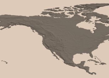 North American countries by their population