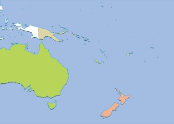 Oceania countries by their population