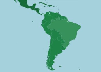 South American countries by their population
