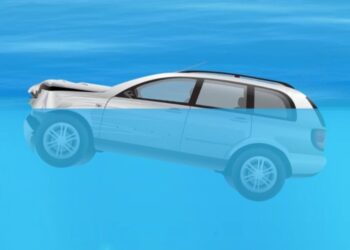 How to escape from a sinking car